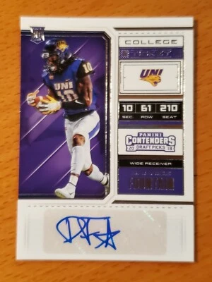 2018 Contenders Draft #290 Daurice Fountain Auto Northern Iowa Colts WR M - Image 1 of 2