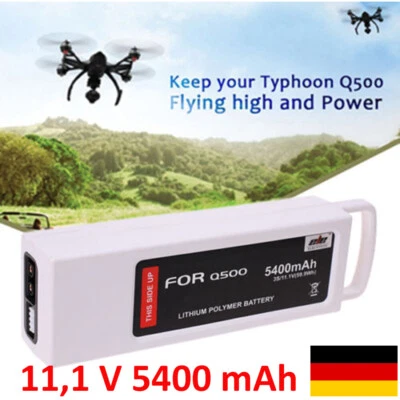 1/2/5 Stück 11,1V 5400mAh Li-Po Akku für Yuneec Q500 4K Typhoon Drohne - Bild 1 von 4