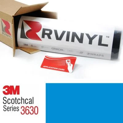 3M 3630 Scotchcal светло-европейский синий 147 полупрозрачная виниловая пленка знак лист рулон - Изображение 1 из 4