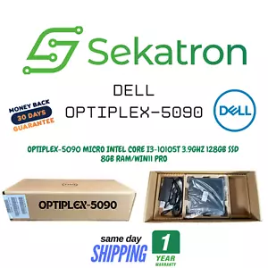 ♻️ Dell OptiPlex 5090 Micro Intel Core i3-10105T 3,9GHz 128GB SSD 8GB RAM - Bild 1 von 2