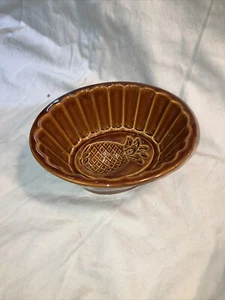 Jello Mold Williams Sonoma Brown Glaze Jello Mold Pineapple 7x6x3 Kitchen Decor - Picture 1 of 11