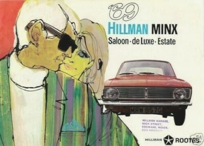 Hillman Minx 1500 Saloon 1968-1970 UK Market Brochure Standard & De Luxe Arrow - Image 1 of 4