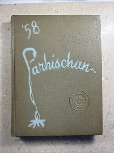 1958 Parkersburg High School West Virginia Yearbook Parhischan - Damaged - Picture 1 of 17