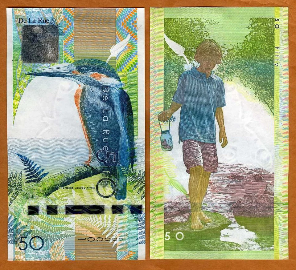 Thomas De La Rue, TDLR test, advertising note, 50 Kingfisher, UNC Wide S/S - Image 1 of 1