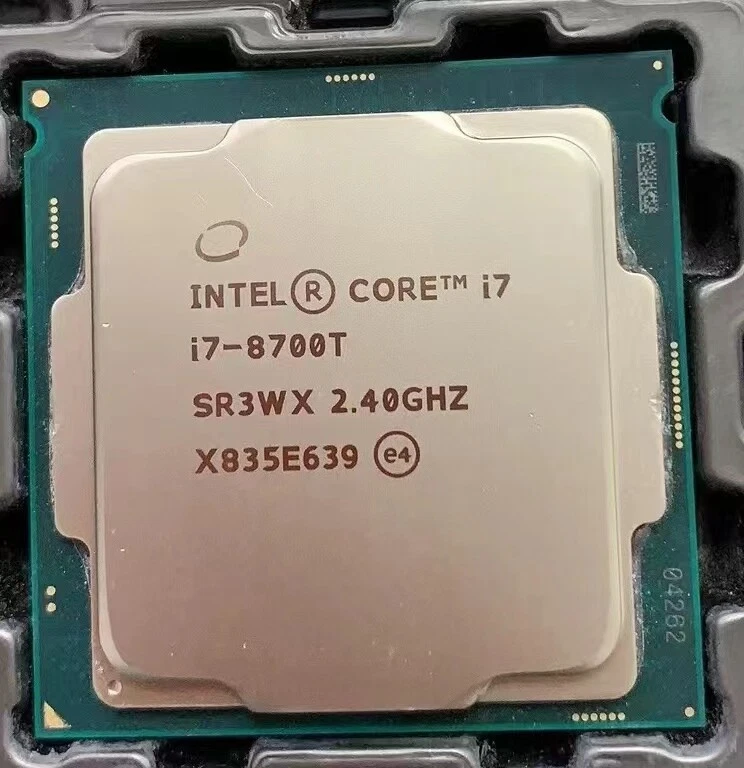 intel Core i7-8700T i5-8500T 8600T 8400T i3-8100T 8300T for 300 Seires MB CPU - Image 1 of 4