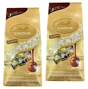 PACK DE 2 TRUFAS DE CHOCOLATE Lindt Lindor sabores surtidos 21,2 oz (600 g) cada bolsa - Imagen 1 de 5