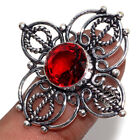 Garnet 925 Silver Plated Gemstone Handmade Ring Us Size-6.5 Valentine Jewelry U0