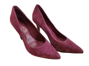 BCBG Purple Plum Suede High Heel Pump 9 1/2 M - Picture 1 of 8