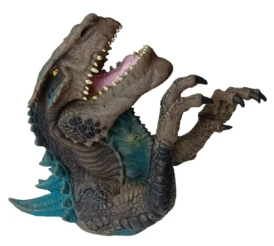 Godzilla ReSaurus Godzilla Rubber 13" Tall Puppet Vintage 1998 Toho Toys - Image 1 of 4