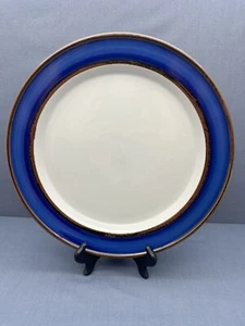 Ranmaru Stonecraft INGRID blaue & braune Bänder 12 1/4" HACKPLATTE runde Platte - Bild 1 von 8