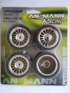 Ansmann Racing - Mini (4Pc) 1:10 ON ROAD Chrome Circle TIRE SET - Picture 1 of 1