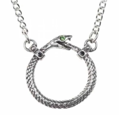 Collar Serpiente Sofía En Caja, Serpiente Símbolo Ouroboros, Gótico, Alquimia Inglaterra Foto 1 de 4