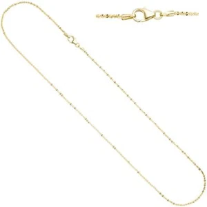 JOBO Criss-Cross Kette 333 Gelbgold 1,3 mm 42 cm Gold Halskette Goldkette Karabi - Bild 1 von 4