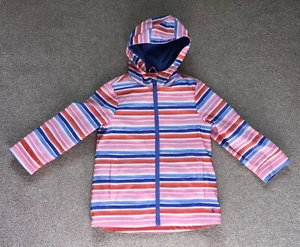 Joules Girls Raindance Stripe Waterproof Rubber Coat. 6 Years. Great Condition - Picture 1 of 12