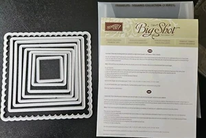 Stampin Up SQUARES COLLECTION Nesting & Layering dies Retired - Picture 1 of 1