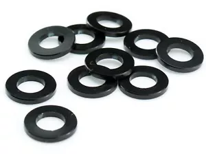 Washers M5 aluminum black discs DIN125 aluminum black anodized 5 mm - Picture 1 of 1