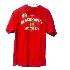 Chicago Blackhawks 88 Patrick Kane Mens T-Shirt Size L Reebok NHL Red T-Shirt - Bild 1 von 6