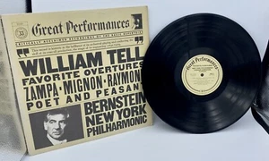 Vintage Bernstein NY Philharmonic - William Tell Favorite Overtures - Vinyl LP - Picture 1 of 12