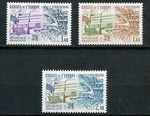 STAMP TIMBRE FRANCE NEUF SERVICE N ° 65/67 ** CONSEIL DE L'EUROPE / ARCHITECTURE - Photo 1/1