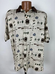 Camisa Polo Cherokee Vintage Años 90 Hombres Grande Pesca Camping Viaje Naturaleza Aire Libre - Imagen 1 de 15