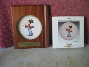 VINTAGE 1985 HUMMEL MINIATURE COLLLECTORS" PLATE "SERENADE" MADE IN WEST GERMANY - Picture 1 of 3