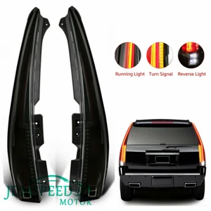 LED Tail Lights Rear Lamps For 07-14 Chevy Suburban Tahoe GMC Yukon Smoke Tinted - Picture 1 of 7
