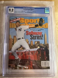 Derek Jeter Sports Illustrated CGC 9.2 Newsstand 10/23/00 New Slab - Variant - Picture 1 of 3