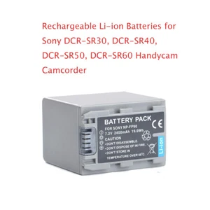 Batteria agli ioni di litio per videocamera Handycam Sony DCR-SR30, DCR-SR40, DCR-SR50 DCR-SR60 - Foto 1 di 5