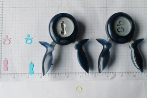 Fiskars Easy Squeeze Baby Bottle and Baby Rattle Punches - Picture 1 of 2
