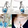 Unique Bottle Heart Crystal Necklace Birthday Gifts Best Friend Thank You Gifts