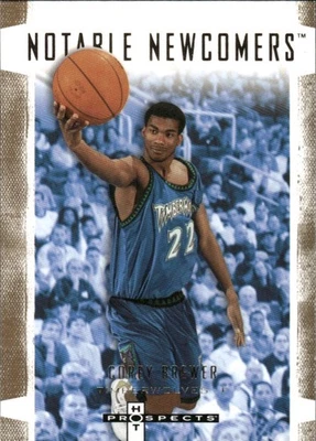 2007-08 Fleer Hot Prospects #NN-4 Corey Brewer Notables Recién Llegados [TARJETAS DE CABRA] Foto 1 de 2