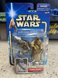 Hasbro Star Wars Tusken Raider con Massiff Attack of the Clones 3,75 pulgadas - Imagen 1 de 3