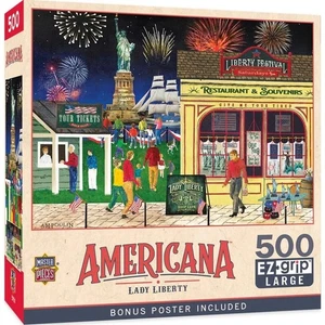 MasterPieces jigsaw puzzle;  Lady Liberty by Gail Fraser;  500 large pcs - Picture 1 of 3