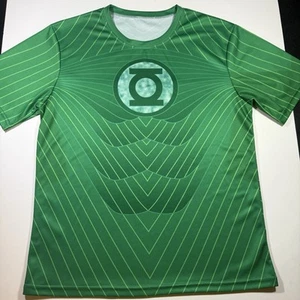 Adult Medium (or Slim Large) Green Lantern DC Superhero T-Shirt Cosplay Costume - Picture 1 of 5