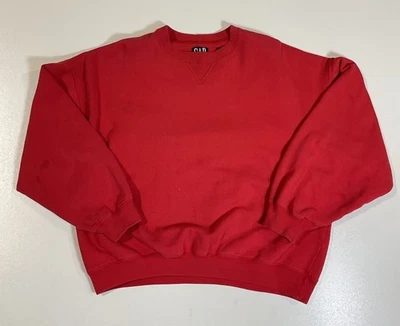 Vintage Gap Blank Red Sweatshirt Women’s Sz M Boxy 90s - Image 1 of 4
