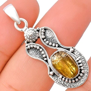 Natürlicher seltener Kornerupine grober 925 Sterling Silber Anhänger Schmuck P-1277 - Bild 1 von 5