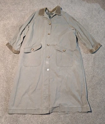 Gabardina vintage LL Bean para mujer XL Abrigo de lana azteca con forro de franela Duster Chore Foto 1 de 4
