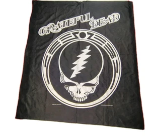 Arazzo da parete Grateful Dead vintage tessuto anni 90 teschio testa morta 39"x44" - Foto 1 di 10