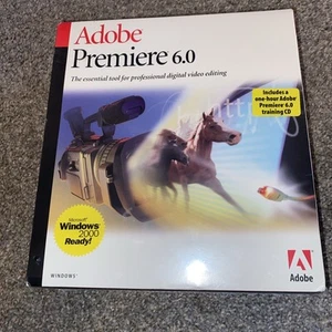 Adobe Premiere 6.0 for Microsoft Windows w/Serial Numbers ~ BRAND NEW SEALED - Picture 1 of 8