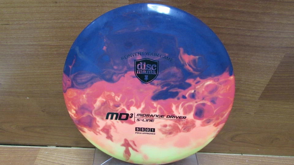 Discmania 180G DYED S-LINE MD3 PDGA Approved Throw Joes 5501 midrange disc golf - Image 1 of 4