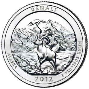 2012-D DENALI, ALASKA "ATB" NATIONAL PARK QUARTER 1-COIN BU - Picture 1 of 4