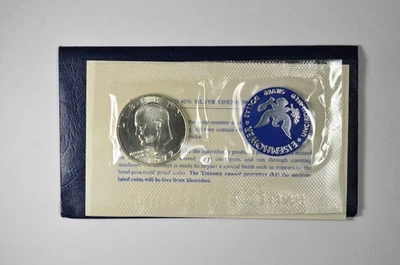 1972 S Eisenhower BU Blue Pack US Silver Eisenhower Dollar with COA 🔥 NICE! - Image 1 of 4