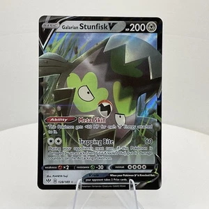 Galarian Stunfisk V 128/189 (Ultra Rare) Swsh03: Darkness Ablaze Holo - Picture 1 of 2