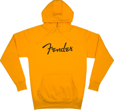 Genuine Fender Guitars Spaghetti Logo Hoodie, Butterscotch Blonde, S, Small - Image 1 of 2