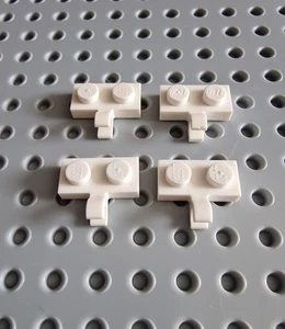 Lego Platte 1x2 mit 1 Clip seitlich senkrecht Weiß 4 Stück 11476 A220 - Picture 1 of 1
