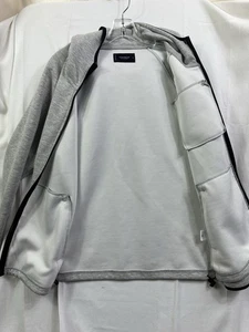 LUCKY BRAND Jacke Damen klein grau Reißverschluss Hoodie 3 Taschen vorne - Bild 1 von 15