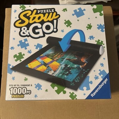 Ravensburger Puzzle Stow And Go Mat (1500pc Puzzle) Travel 46x26" mat New Sealed - Image 1 of 2