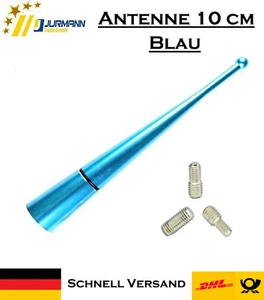 Antenna auto tetto universale Jurmann 10 cm blu AM/FM con 3 adattatori M4 M5 M6 - Foto 1 di 2