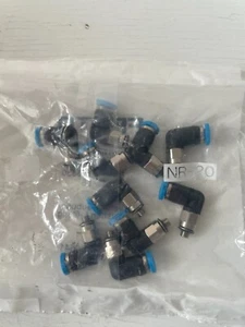 FESTO QSML-M3-3 L6 SERIE PUSH-IN CONNECTOR L-FITTING 10PCS PACK - Picture 1 of 4