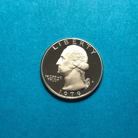 1979 S Washington Proof Quarter Type 2 Clear "S"   FREE SHIP Cover